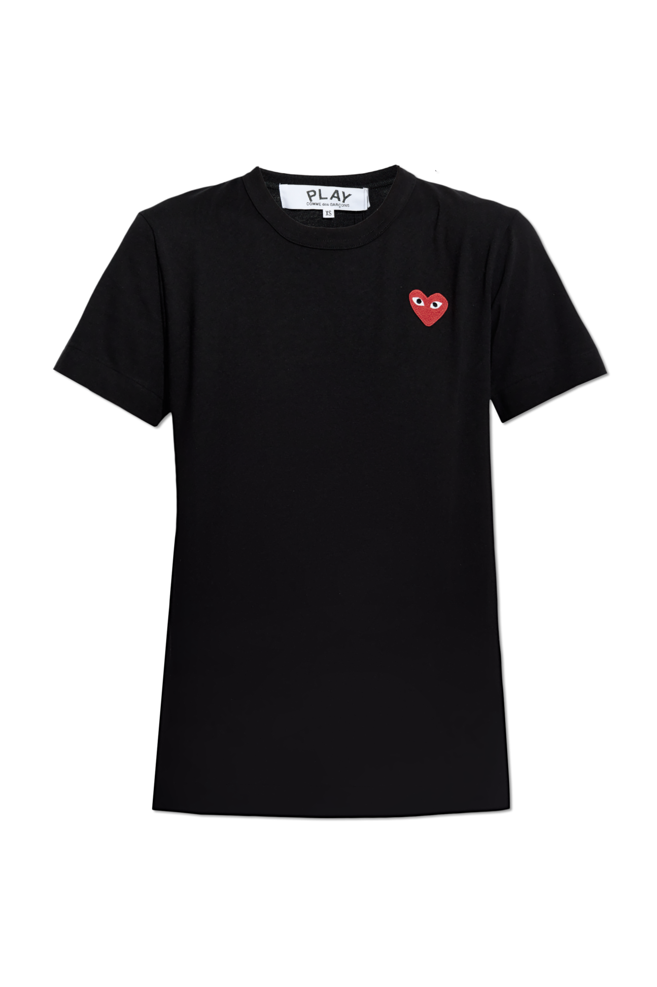 Black T shirt with logo patch Comme des Garcons Play Vitkac Australia